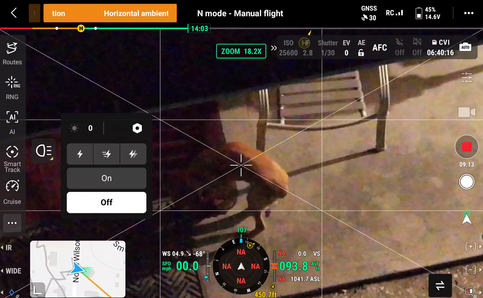 Dog spotted during a Kansas City thermal drone search mission